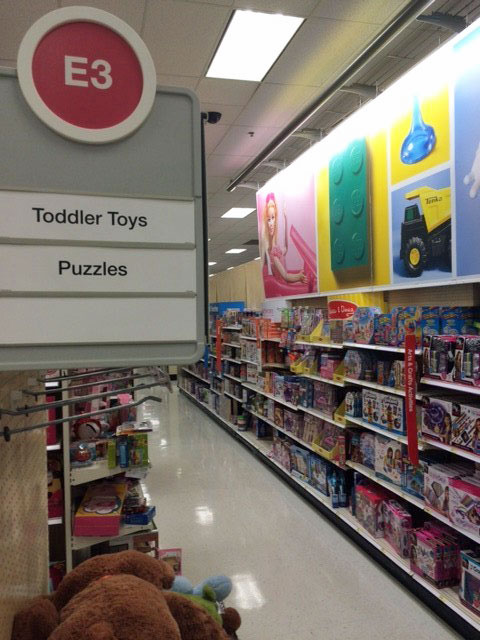 Toy section of Target in Laurel, MD.
