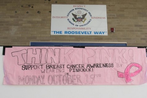 Eleanor Roosevelt High School Breast Cancer Awareness Poster