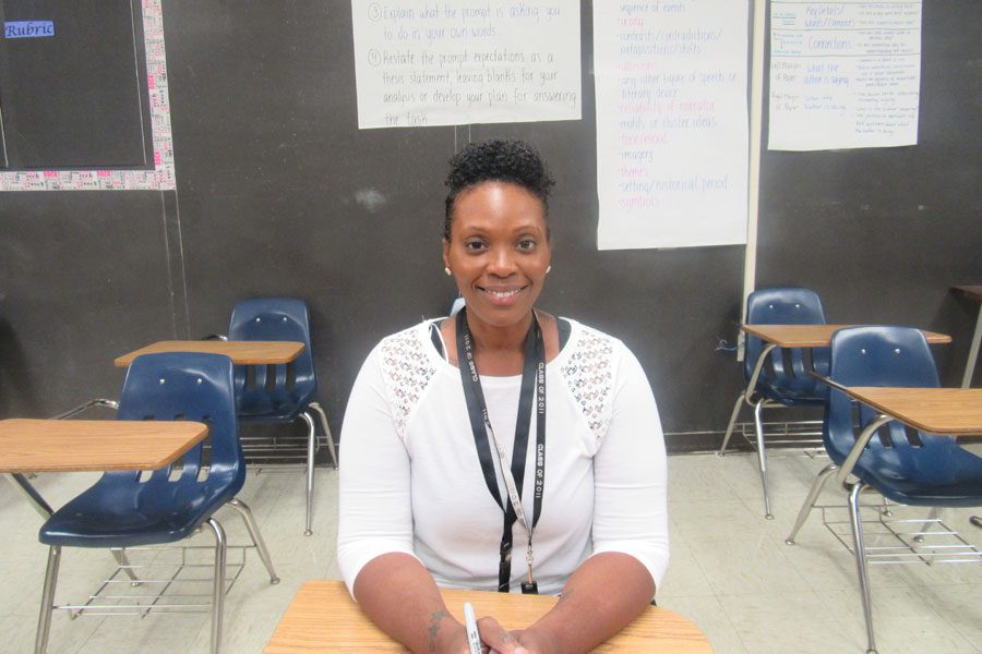 Ms. Kiersten Gregory in her classroom. 