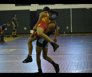 Ranked #11 in the state of Maryland, Captain Andrew Thomas earns a point against Calvert Hall.
