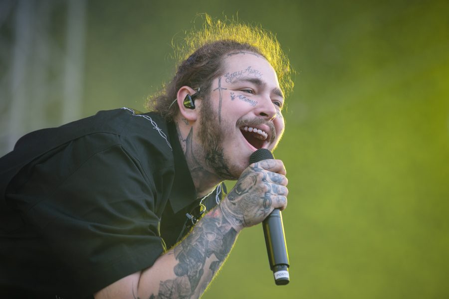 Post Malone at a concert. 