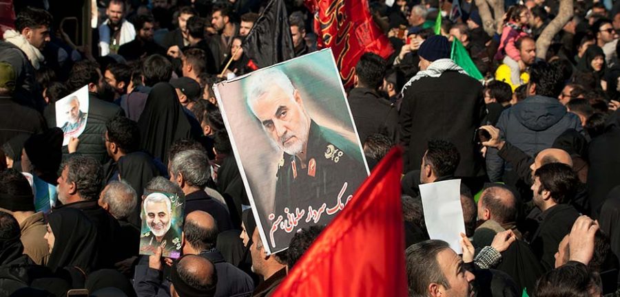 Qassem Soleimanis funeral in Tehran, Iran 