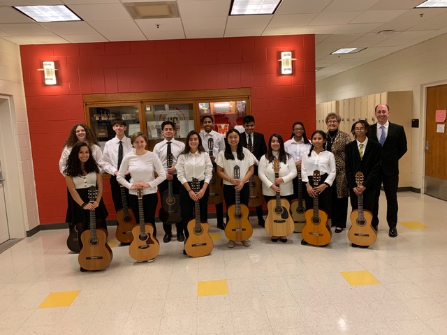 The first honor guitar ensemble in the state of Maryland.