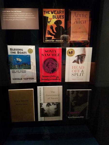 The books of African American poetry by various authors. Photo Courtesy of Kkfea.