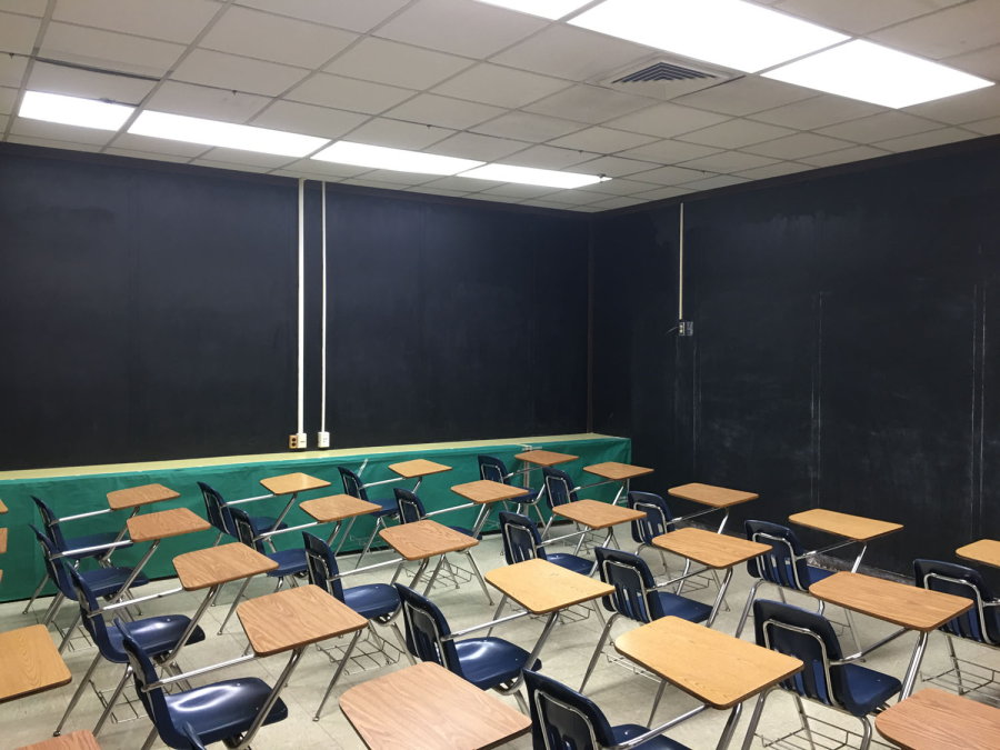 Empty ERHS classroom.
Photo provided by Leuterio Thomas, LLC Architects & Engineers