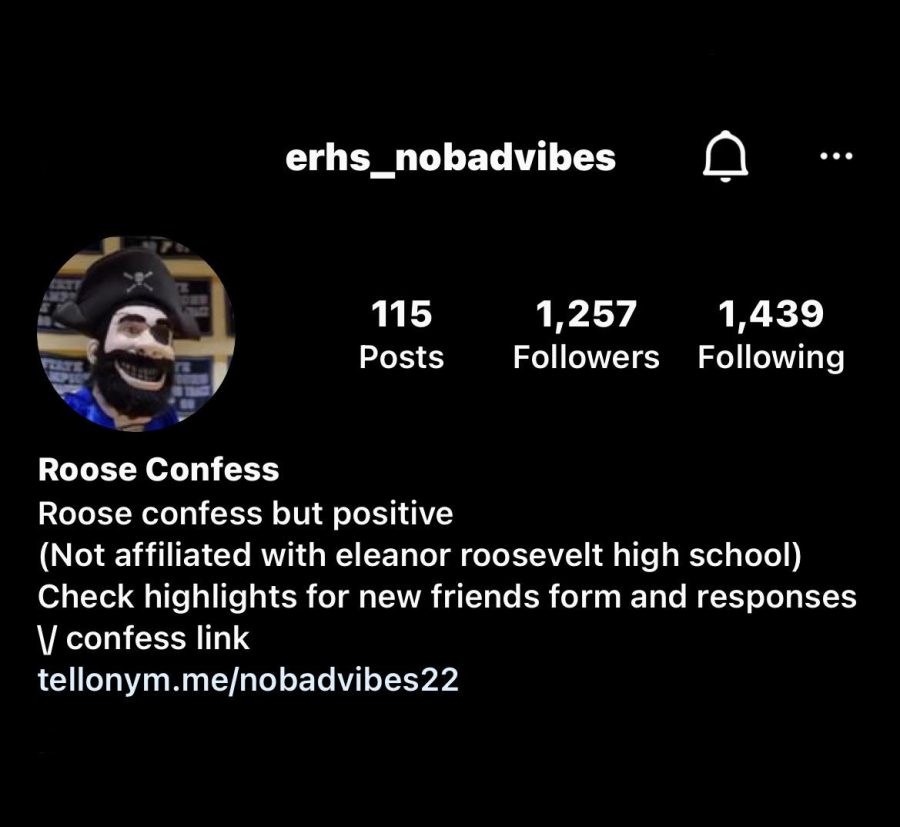 The erhs_nobadvibes Instagram page.