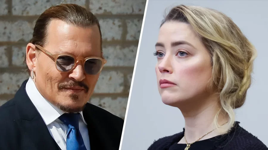 Actors Johnny Depp and Amber Heard seen at the Fairfax County Circuit Courthouse in Fairfax, Virginia. Image Courtesy of ABC 4