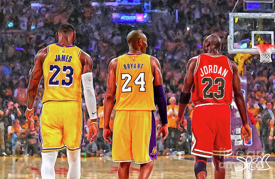 From Left: LeBron James, Kobe Bryant, and Michael Jordan
