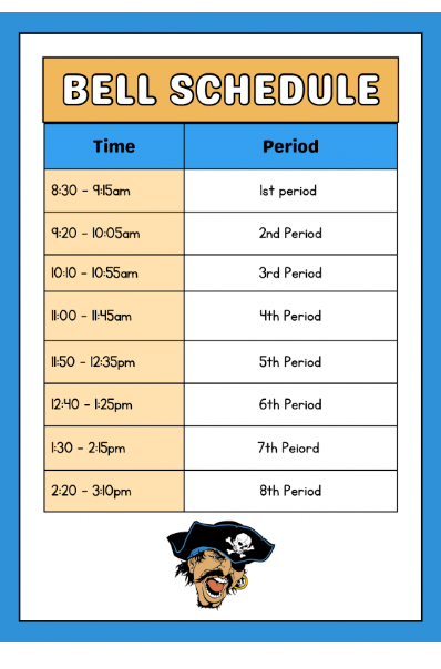 ERHS Starts School with a New Bell Schedule