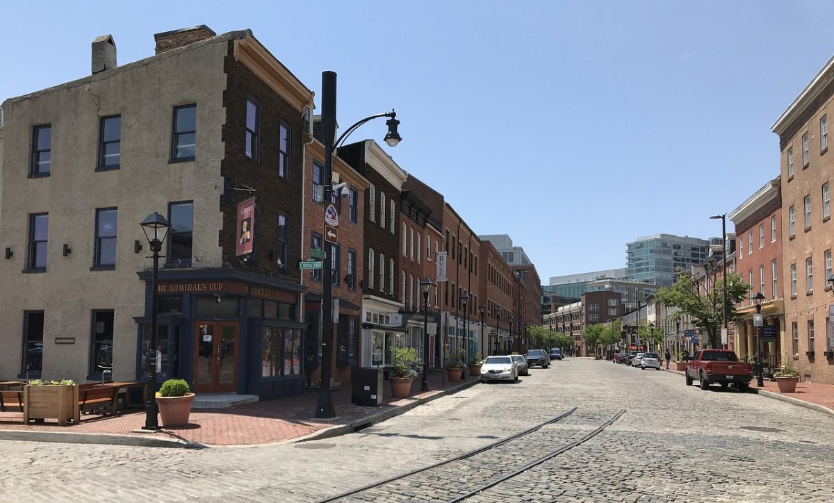 Fells Point in Baltimore, Maryland. Photo courtesy of Bruce Emmerling via Pixabay.