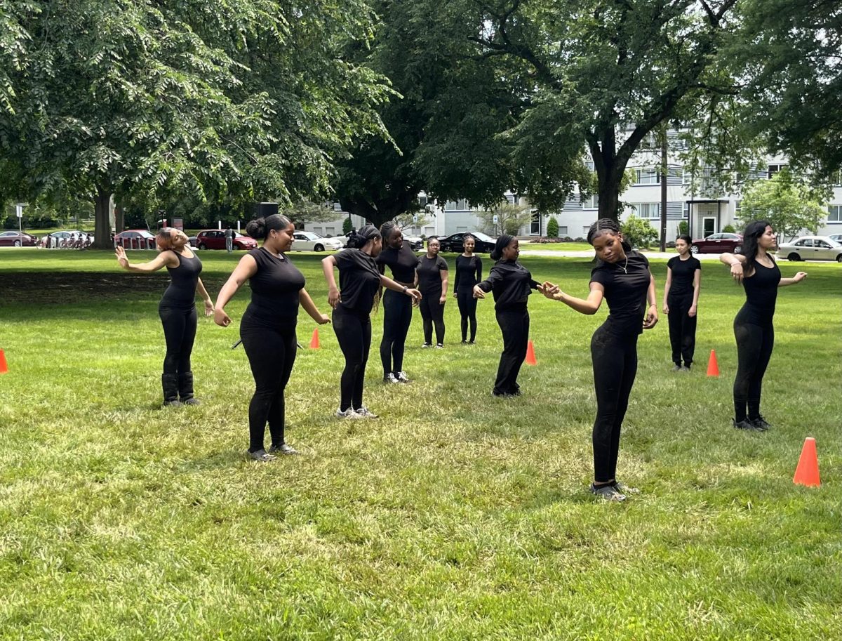 Eleanor Roosevelt High School Dance Departments finishing performance.