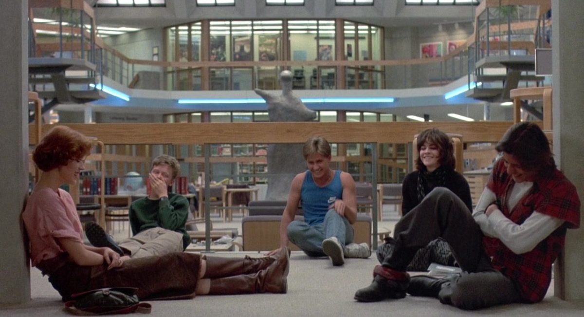 The Breakfast Club(1985) left to right: Claire, Brian, Andrew, Allison, John