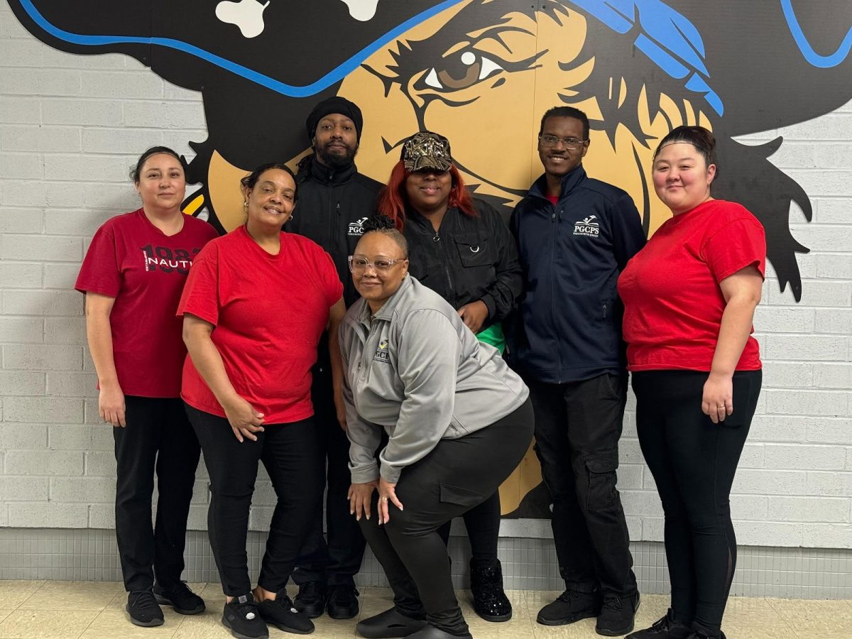 *In order from left to right*
Front Row: Ms. Angelica, Ms. Alisa, Ms. Lashawn Grant 
Back Row: Mr. Stephon, Ms. Monique, Mr. Devon Summers, Ms. Daniella 
