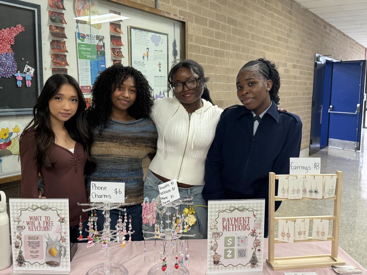 Left to Right: Lianna Geronimo, Communications Manager and Social Media Manager, Angelina Wiseman, Co-President, Oluwatumininu Kunle-Rabiu, Treasurer and Subusola Dada, Co-President 

