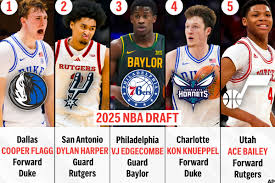 First 5 Drafted in the first Round of the 2025 NBA Draft.