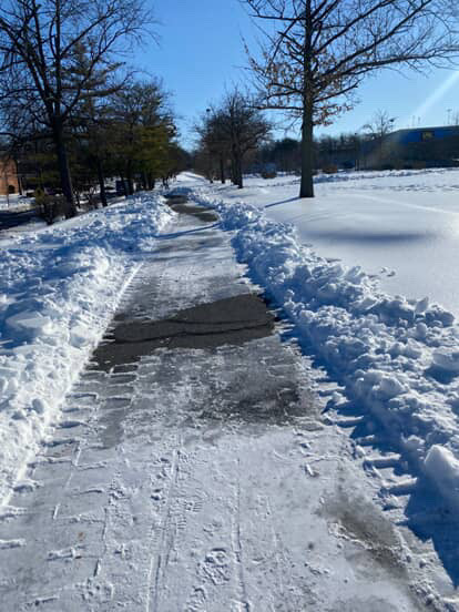 Picture of icy roads