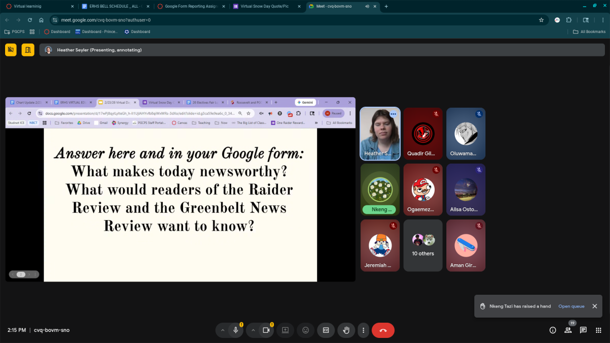 Ms. Seyler’s class online.
