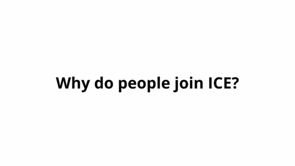 Why Do People Join ICE?